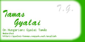 tamas gyalai business card